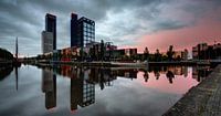 Skyline Leeuwarden bij zonsopkomst van Martijn van Dellen thumbnail