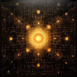 Schönes Mandala 285987 von Abstraktes Gemälde