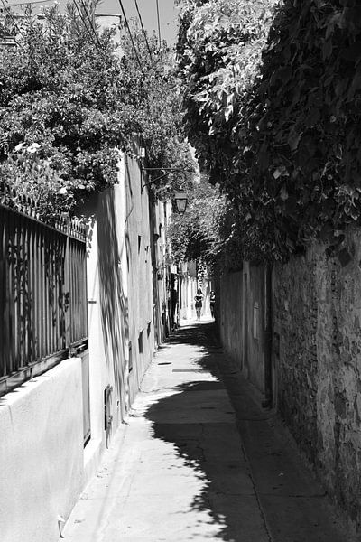 Klein straatje in Saint-Tropez van Tom Vandenhende