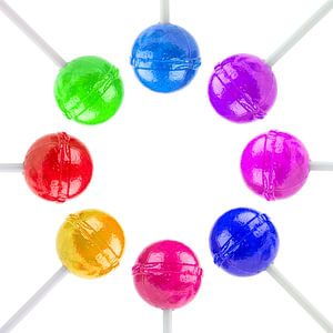Kleurrijke lolly's