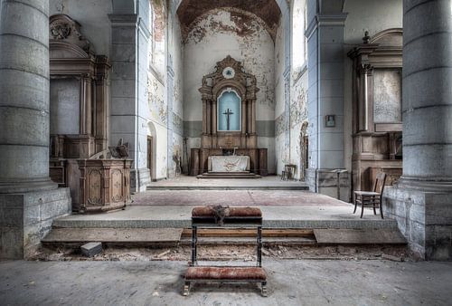 Abandoned Church Altar.