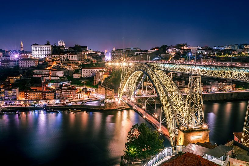 Stadtpanorama Porto Portugal von Achim Thomae Photography