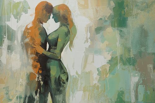 Schilderij Tenderness Unveiled | Found Love