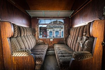 Antique train interior