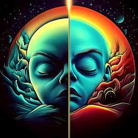 Cosmic duality by Vythryd Arts