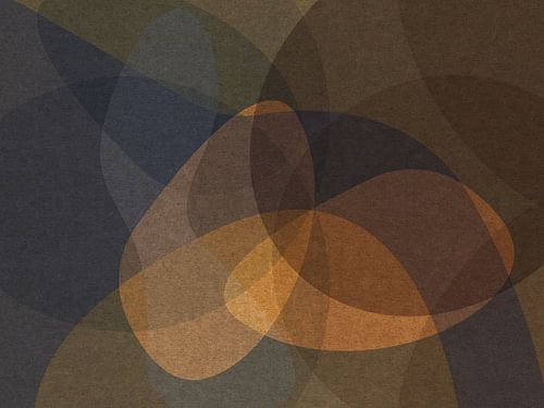 Transcendente eenvoud. Retro stijl abstracte kunst.