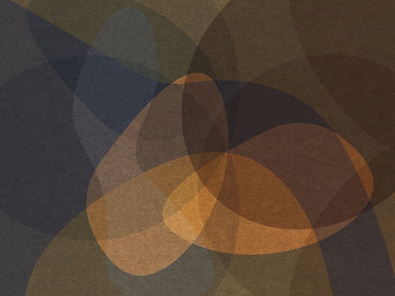 Transcendent Simplicity. Retro style abstract art. by Dina Dankers