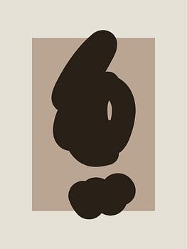 Bold - abstracte vormen in bruine tinten