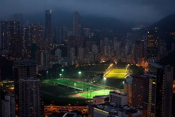 Hong Kong Skyline van Maurice Moeliker