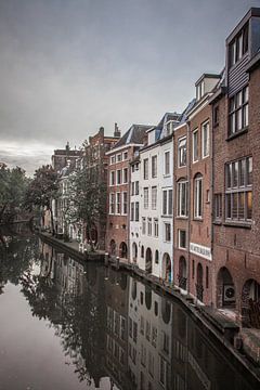 Oude panden Oudegracht Utrecht van Ramona Stravers