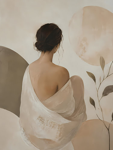 Meditative Linienfigur