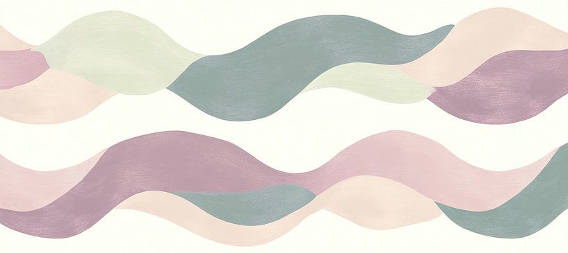 Zachte Pastel Golven Compositie van Modern Collection