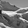 Mont-Blanc, monochrome sur Luci Boreali