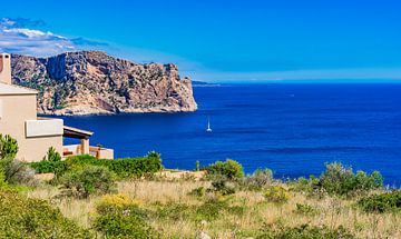 Coast of Majorca island, sea view at coastline of Port de Andratx by Alex Winter