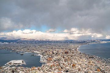 Hakodate vom Berg Hakodate aus gesehen von Mickéle Godderis