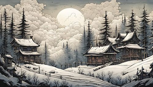 Winter in the mountains