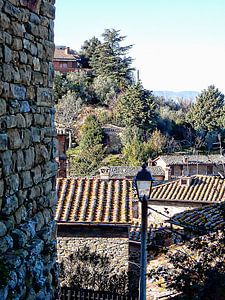 Blick von der Kirche auf dem Gipfel des Panicale
