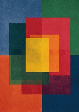 Geometric colour composition Abstract by Niklas Maximilian
