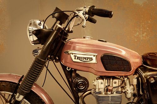 De oude Engelse Triumph motorfiets