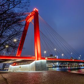 Willemsbrug - Rotterdam (Blue Hour) sur Fotografie Ploeg