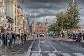 View of the Central Staion in Amsterdam by ingrid schot