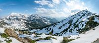 Uitzicht op de bergen vanaf de Jenner in de Berchtesgadener Alpen van Leo Schindzielorz thumbnail