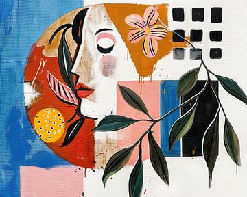 Masked Beauty Unfolds van Kunst Kriebels