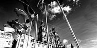 Kathedrale von Santiago de Compostella, Spanien (schwarz/weiß) von Rob Blok Miniaturansicht