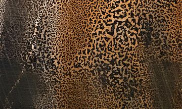 Moderne surrealistische abstractie met organische textuur Koper van Mad Dog Art