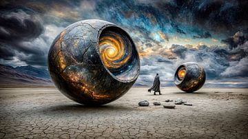 De kosmische scheppingssferen van Klaus Tesching - Art-AI