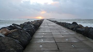 Hvide Sande pier van Bo Valentino