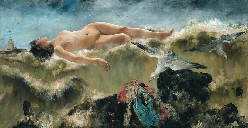 Vrouwelijk naakt (een politieke allegorie), Alejandro Ferrant y Fischermans van Meesterlijcke Meesters