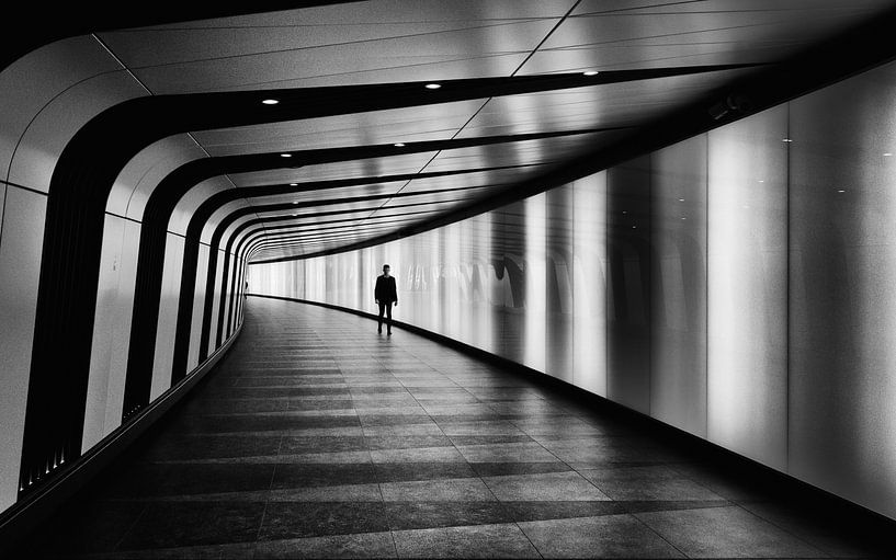 Tunnel à la gare de King's Cross à Londres par Atelier Liesjes