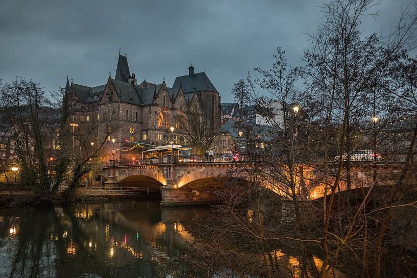 Avondsfeer in Marburg aan de Lahn van Jürgen Schmittdiel Photography