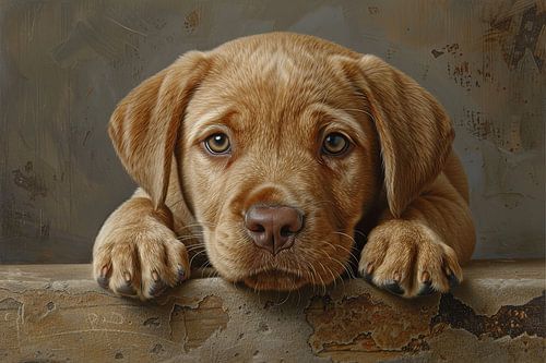 dogs in and around the house