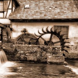 Wassermühle im Schwarzwald  - Vintage Fotografie von Matthias Edition