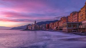 Buntes Camogli bei Sonnenuntergang