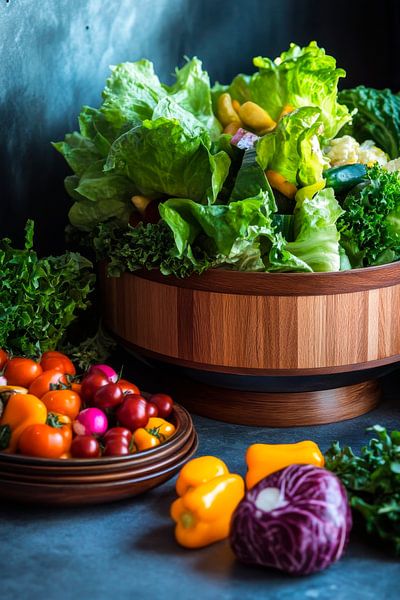 Fresh vegetable basket by Poster Art Shop