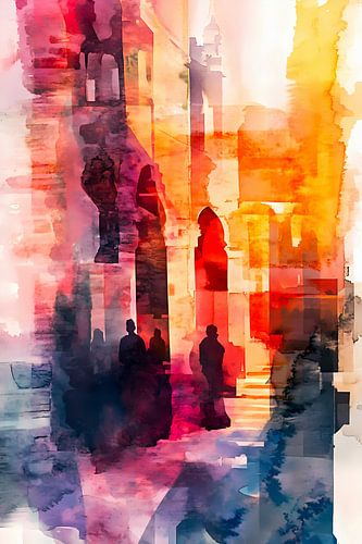 Verirren in einer alten Stadt