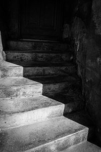 Schwarze und weiße Treppen | Fine Art