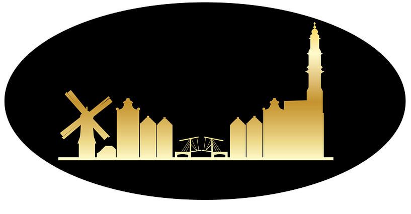 drawing from the skyline form Amsterdam in Holland by ChrisWillemsen