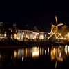 Harderwijk Hafen bei Nacht von Gerard de Zwaan