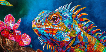 Iguana & Banana blossom