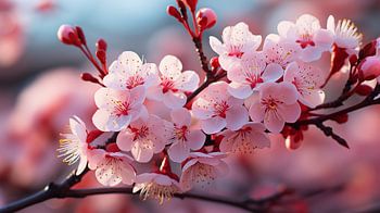 Cherry blossom branch