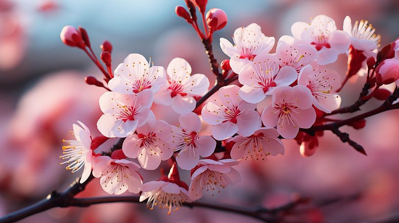 Cherry blossom branch by Black Coffee