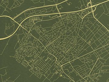 Kaart van Zeist in Groen Goud van Map Art Studio