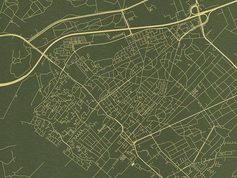 Karte von Zeist in Grünes Gold von De Kaartenwinkel
