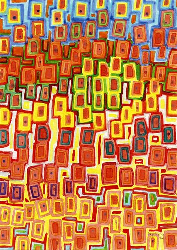 Squeezed together Squares Pattern  von Heidi Capitaine