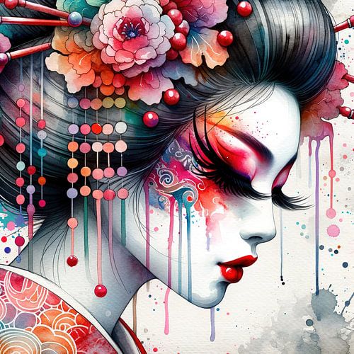 Sierlijke Bloom Moderne Geisha