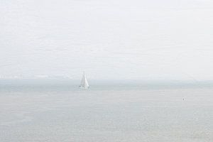 Segelboot bei Vlissingen Minimalismus